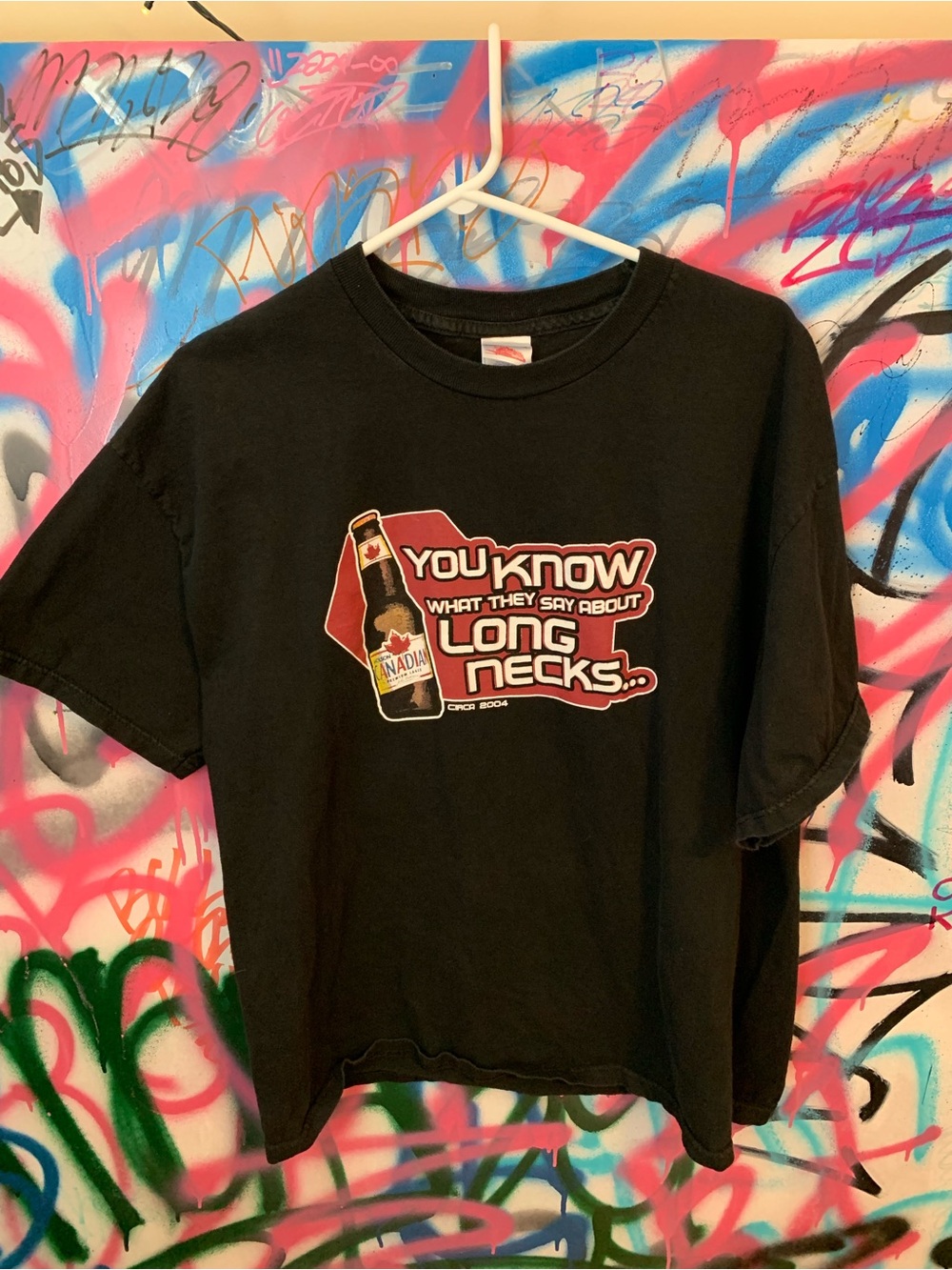 Molson Canadian Beer T-Shirt Old School 2004 Size XL